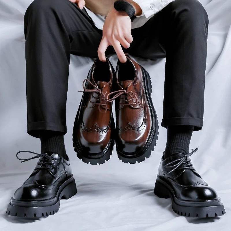 Platform Mens Formal Shoes Luxury Handmade Quality Breathable 2026 Autumn British Style Roun Toe Casual Business Shoes Man
Platform Mens Formal Shoes Luxury Handmade Quality Breathable 2026 Autumn British Style Roun Toe Casual Business Shoes Man