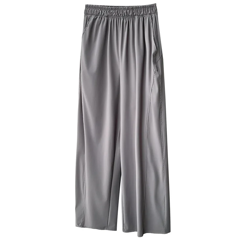2026 Summer Plus Size Cool Feeling Quick Dry Straight Casual Pants Elastic High Waist Loose Fit Curvy Women
2026 Summer Plus Size Cool Feeling Quick Dry Straight Casual Pants Elastic High Waist Loose Fit Curvy Women