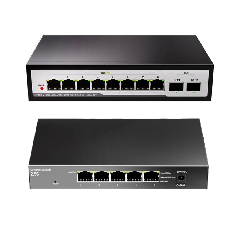 U55B Fast 2.5G Unmanaged Switcher Split 5/8 Ports Gigabit Speed Metal Housing
U55B Fast 2.5G Unmanaged Switcher Split 5/8 Ports Gigabit Speed Metal Housing