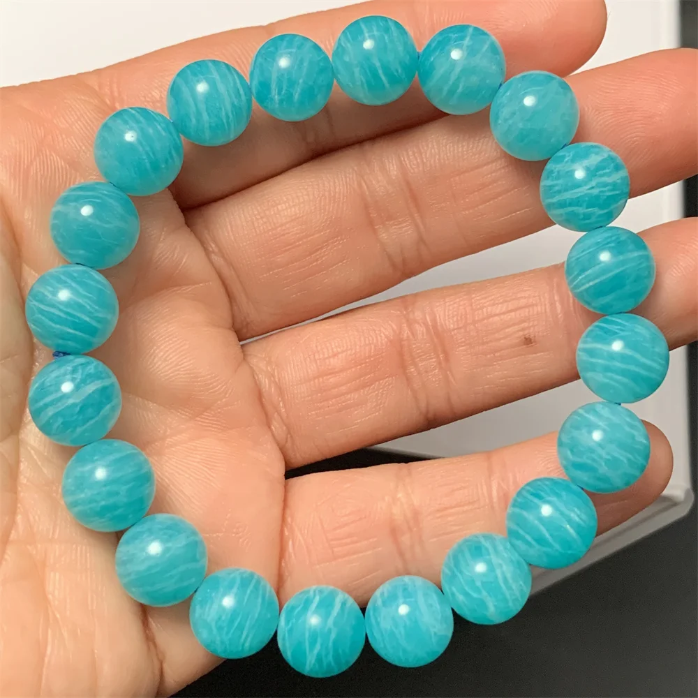 1Piece Natural Zibra Blue Amazonite Bracelets for Women More Beautiful In Real Icy Blue Amazonite Beads Elastic Strand Bracelet
1Piece Natural Zibra Blue Amazonite Bracelets for Women More Beautiful In Real Icy Blue Amazonite Beads Elastic Strand Bracelet
