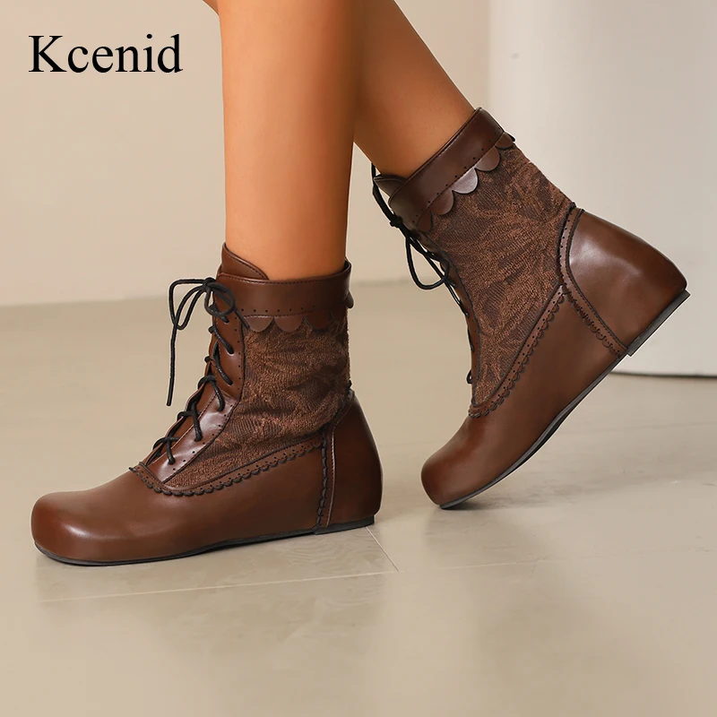 Kcenid Lace Up Ladies Height Increasing Shoes Woman Street Style Modern Boots Daily Fashion Round Toe Ankle Boots For Woman
Kcenid Lace Up Ladies Height Increasing Shoes Woman Street Style Modern Boots Daily Fashion Round Toe Ankle Boots For Woman