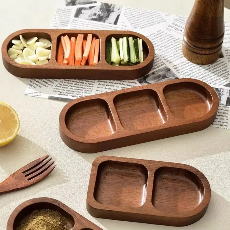 Acacia Wood Divided Plate, Grilled Meat Seasoning Dish, Snack Organizer Tray, Minimalist Three-Compartment Tableware
Acacia Wood Divided Plate, Grilled Meat Seasoning Dish, Snack Organizer Tray, Minimalist Three-Compartment Tableware