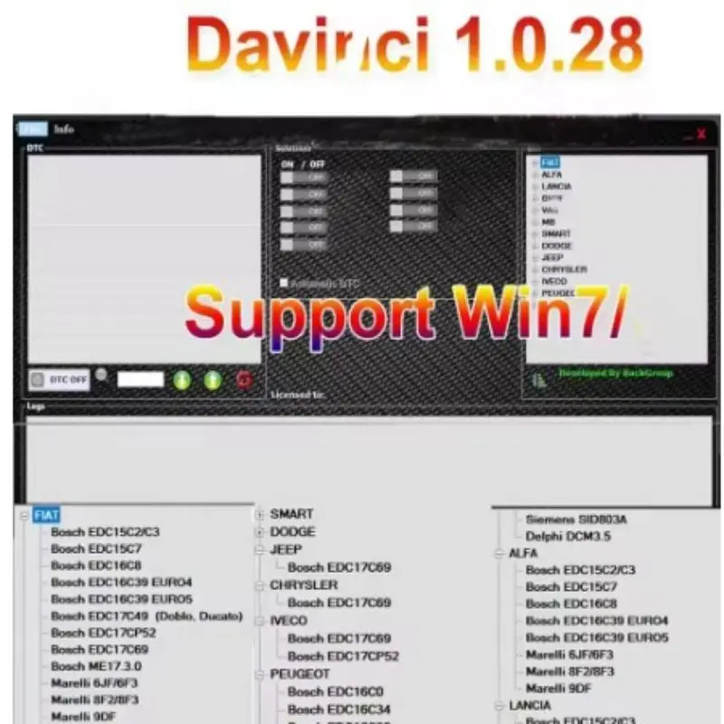 Davinci Automotive Repair Software + Compatible and Powerful System + Version 1.0.28 PRO with KESS/KTAG Support, the Best Seller
Davinci Automotive Repair Software + Compatible and Powerful System + Version 1.0.28 PRO with KESS/KTAG Support, the Best Seller