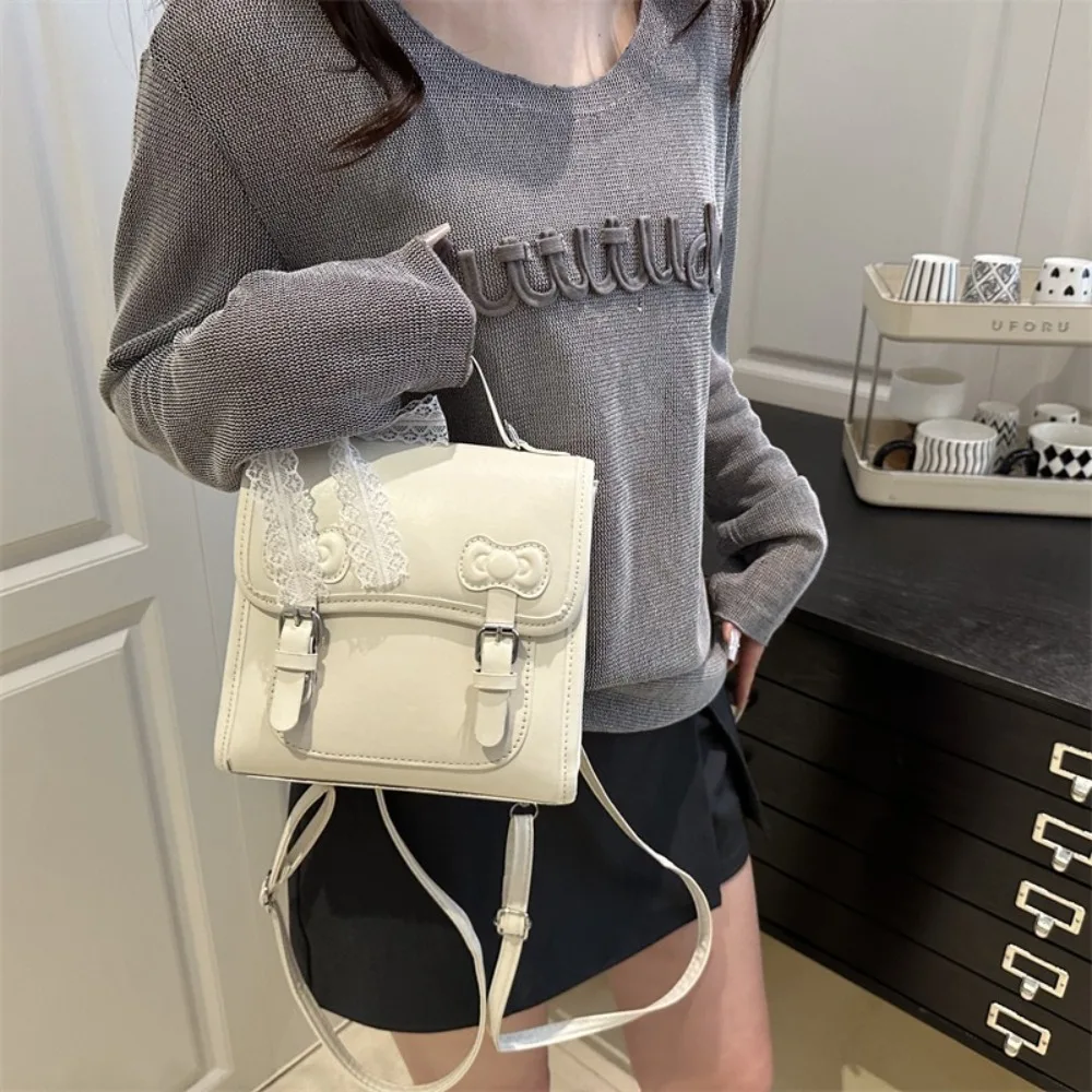 Sweet Square Bow Backpack Solid Color Small Pack PU Backpack Korean Style Crossbody Bag Student School Bag Children
Sweet Square Bow Backpack Solid Color Small Pack PU Backpack Korean Style Crossbody Bag Student School Bag Children