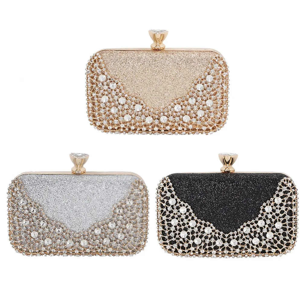 Diamond Dinner Women's Handbag Banquet Clutch Bag Versatile Dress Evening Women's Torebka Wieczorowa Trendy Snap Closure Handbag
Diamond Dinner Women's Handbag Banquet Clutch Bag Versatile Dress Evening Women's Torebka Wieczorowa Trendy Snap Closure Handbag