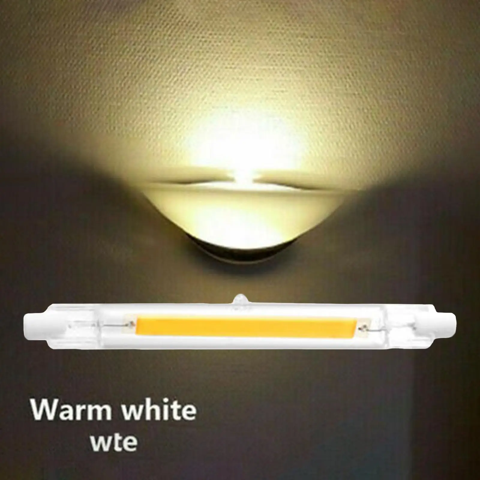 Warm White 12W R7S LED Bulb Energy Efficient Floodlight Replacement Ceramic Glass for Wall Fixtures
Warm White 12W R7S LED Bulb Energy Efficient Floodlight Replacement Ceramic Glass for Wall Fixtures