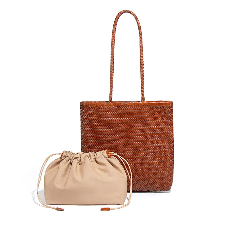 Genuine Leather Woven Tote Bag for Women with Purse Fashion Shoulder Hobo Underarm Bags Large Handmade Work Commuter Day Bags
Genuine Leather Woven Tote Bag for Women with Purse Fashion Shoulder Hobo Underarm Bags Large Handmade Work Commuter Day Bags