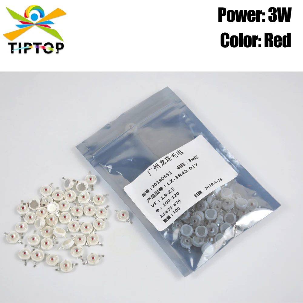 Freeshipping 100PCS Real 3W Red Color Led Lamps TIPTOP China Manufacturer 3 Watt For Par Light Repair 2 Feet
Freeshipping 100PCS Real 3W Red Color Led Lamps TIPTOP China Manufacturer 3 Watt For Par Light Repair 2 Feet