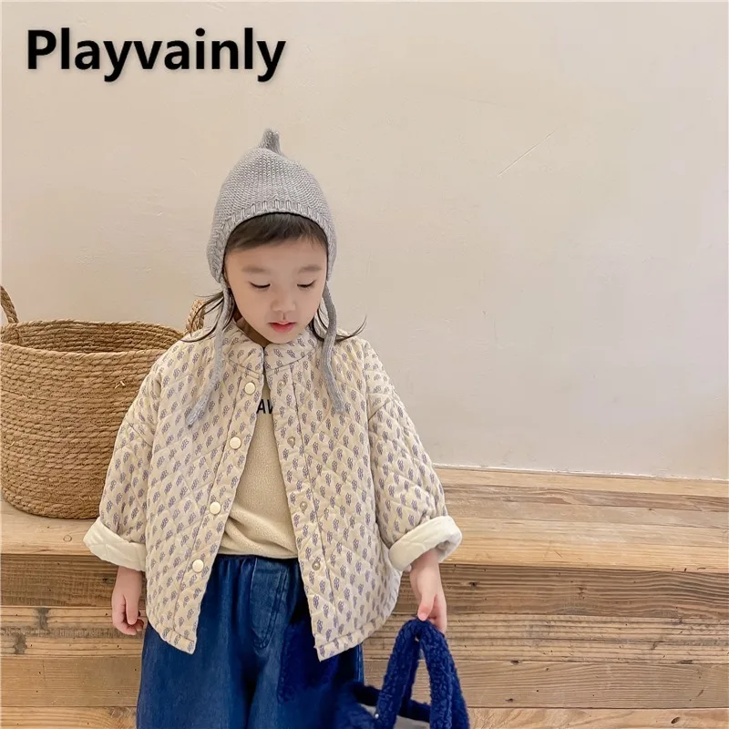 Winter Kids Coat Girls Thickened Warm Quilted Jacket Outerwear Beige Coffee Fashion Coats Children Cotton-padded Clothes A1872
Winter Kids Coat Girls Thickened Warm Quilted Jacket Outerwear Beige Coffee Fashion Coats Children Cotton-padded Clothes A1872