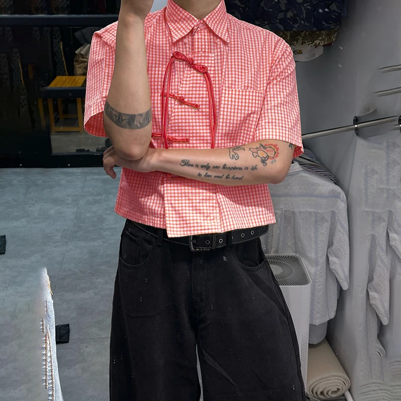 INCERUN Men's Shirt Plaid Patchwork Lapel Short Sleeve Vintage Button Men Clothes Loose Summer Streetwear Tops Shirts For Man
INCERUN Men's Shirt Plaid Patchwork Lapel Short Sleeve Vintage Button Men Clothes Loose Summer Streetwear Tops Shirts For Man