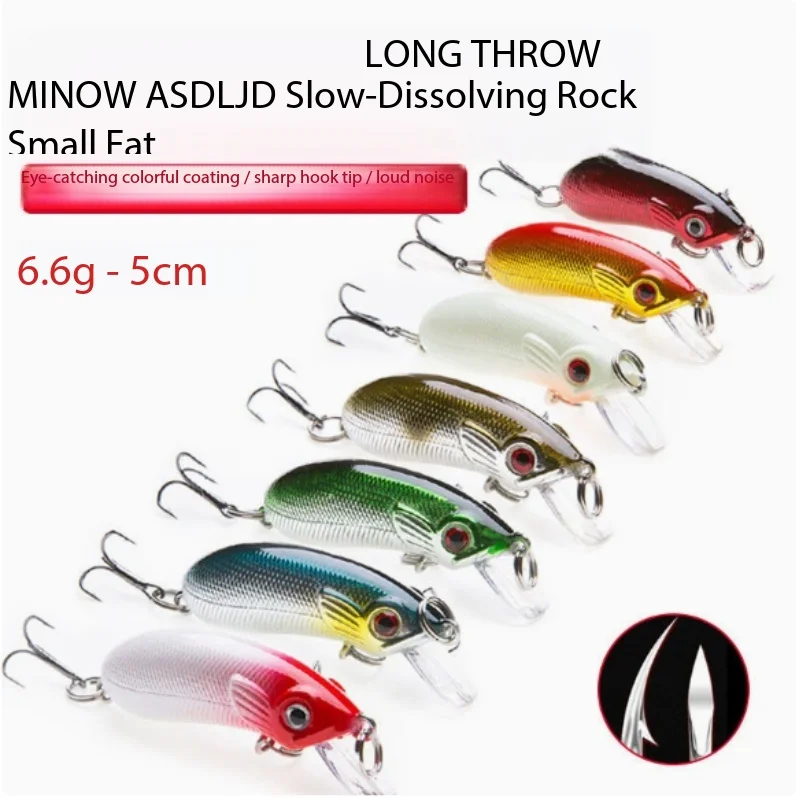 Slow Sinking Crankbait Minnow Hard Lure 5.0cm 6.6g Long Casting Realistic Stream Reservoir Freshwater Bass Pike Snakehead
Slow Sinking Crankbait Minnow Hard Lure 5.0cm 6.6g Long Casting Realistic Stream Reservoir Freshwater Bass Pike Snakehead