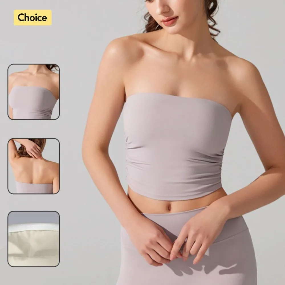 Women's Waist-Cinching Sports Bra Top - Non-Slip Strapless Ruffle Tank for Running Yoga & Gym Workouts Breathable Activewear
Women's Waist-Cinching Sports Bra Top - Non-Slip Strapless Ruffle Tank for Running Yoga & Gym Workouts Breathable Activewear