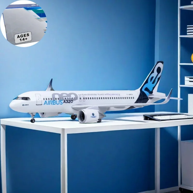 47CM 1/80 Airplane 320NEO A320NEO A320neo Air Airlines Model Toy Light & Wheel Landing Gear Diecast Resin Plane Model
47CM 1/80 Airplane 320NEO A320NEO A320neo Air Airlines Model Toy Light & Wheel Landing Gear Diecast Resin Plane Model