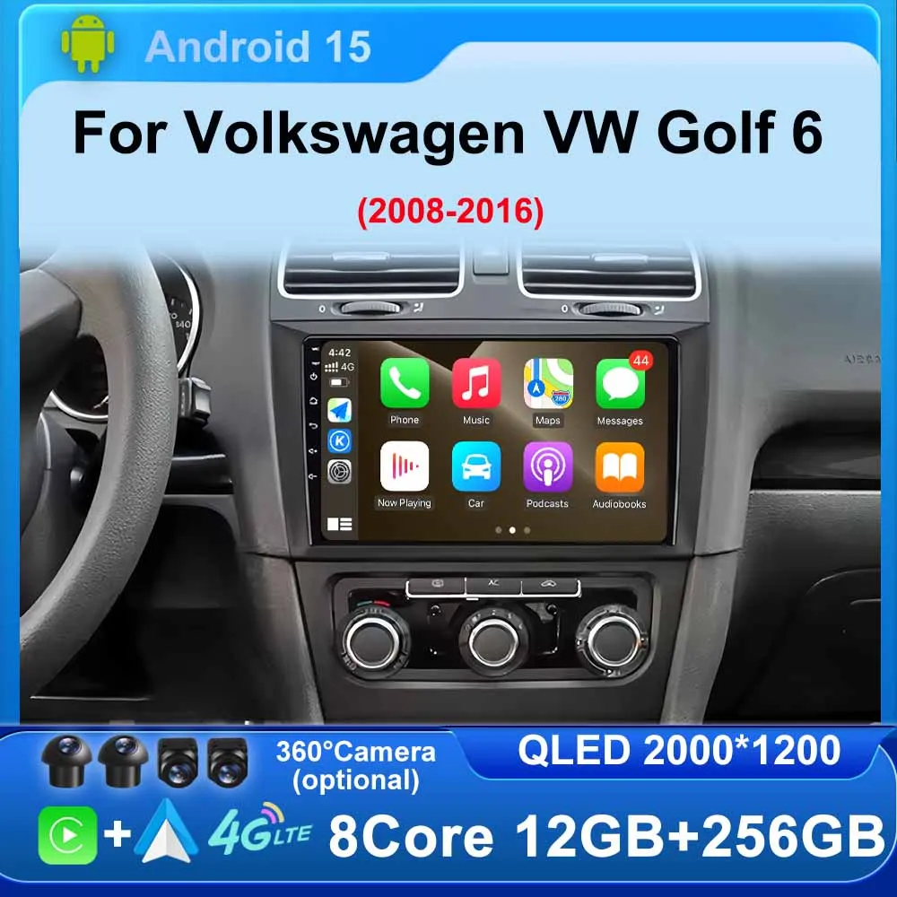 9''Car Radio Multimedia Player for Volkswagen VW Golf 6 MK6 2008-2016 4G WIFI Wireless Carplay Android Auto Car Navigation Frame
9''Car Radio Multimedia Player for Volkswagen VW Golf 6 MK6 2008-2016 4G WIFI Wireless Carplay Android Auto Car Navigation Frame