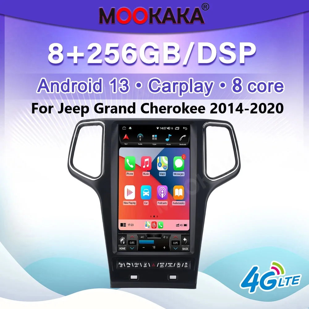 13.6'' вертикальный радиоприемник для Jeep Grand Cherokee 2014-2020, мультимедийный видеоплеер, автомобильная стереосистема, GPS-навигация, CarPlay
13.6'' вертикальный радиоприемник для Jeep Grand Cherokee 2014-2020, мультимедийный видеоплеер, автомобильная стереосистема, GPS-навигация, CarPlay