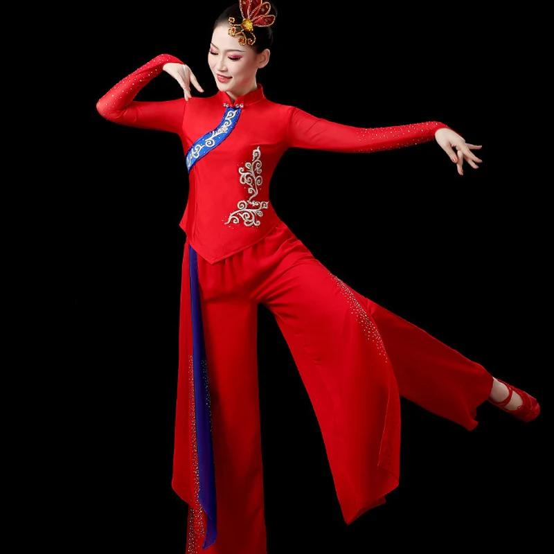 Национальные танцевальные костюмы Янко, элегантная китайская одежда для народных танцев, фестивальный наряд Янжа Ханфу, танцевальная одежда для выступлений на сцене
Национальные танцевальные костюмы Янко, элегантная китайская одежда для народных танцев, фестивальный наряд Янжа Ханфу, танцевальная одежда для выступлений на сцене