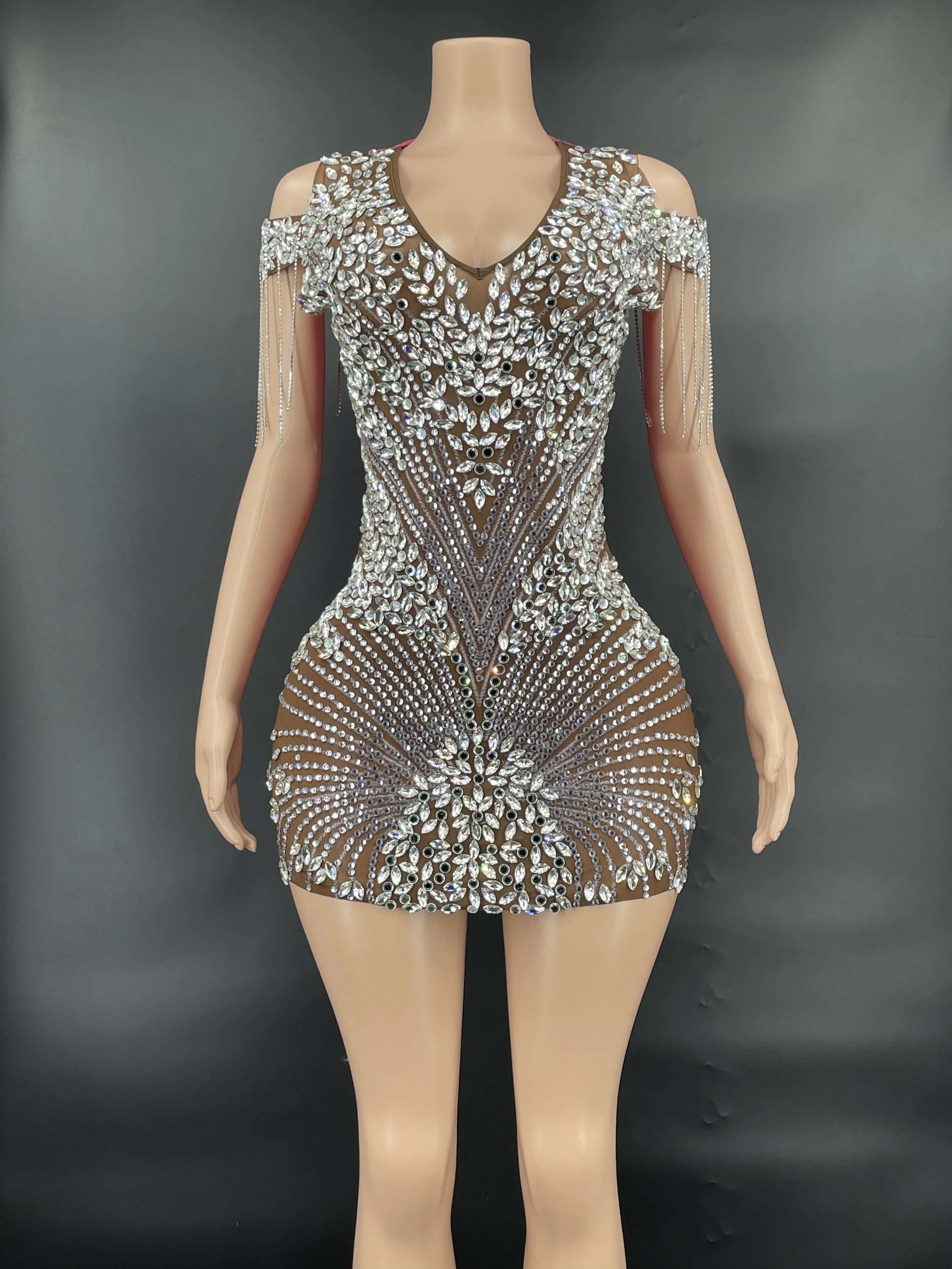 Summer Rhinestone Prom Dresses Sexy Women Bodycon V Neck Mini Luxury Party Club Dresses
Summer Rhinestone Prom Dresses Sexy Women Bodycon V Neck Mini Luxury Party Club Dresses