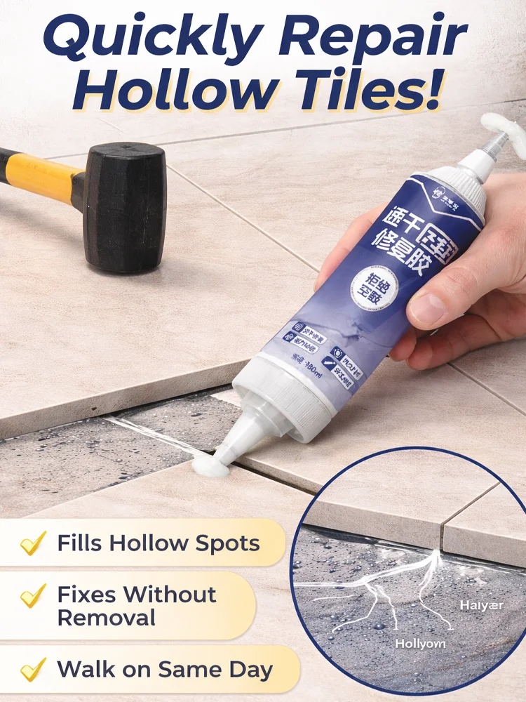 Fix Loose Tiles Without Removing – Tile Repair Adhesive Kit, Fast Drying, Strong Bond for Floor & Wall Tiles
Fix Loose Tiles Without Removing – Tile Repair Adhesive Kit, Fast Drying, Strong Bond for Floor & Wall Tiles