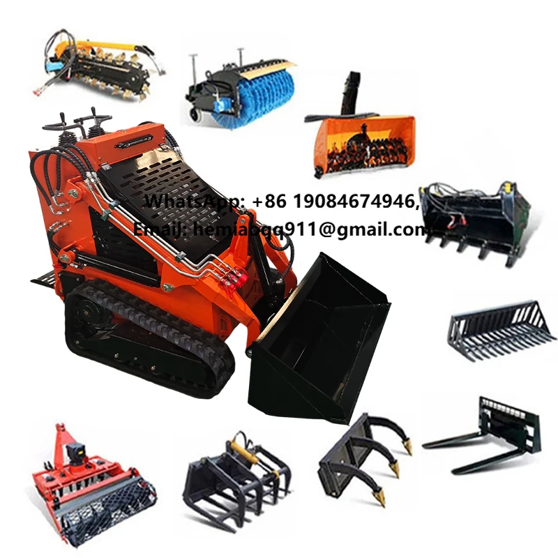 Mini Skid Steer Loader with EPA Engine Multifunctional Farm Crawler Mini Loader Free Shipping Cheap Price 1-Year Warranty
Mini Skid Steer Loader with EPA Engine Multifunctional Farm Crawler Mini Loader Free Shipping Cheap Price 1-Year Warranty