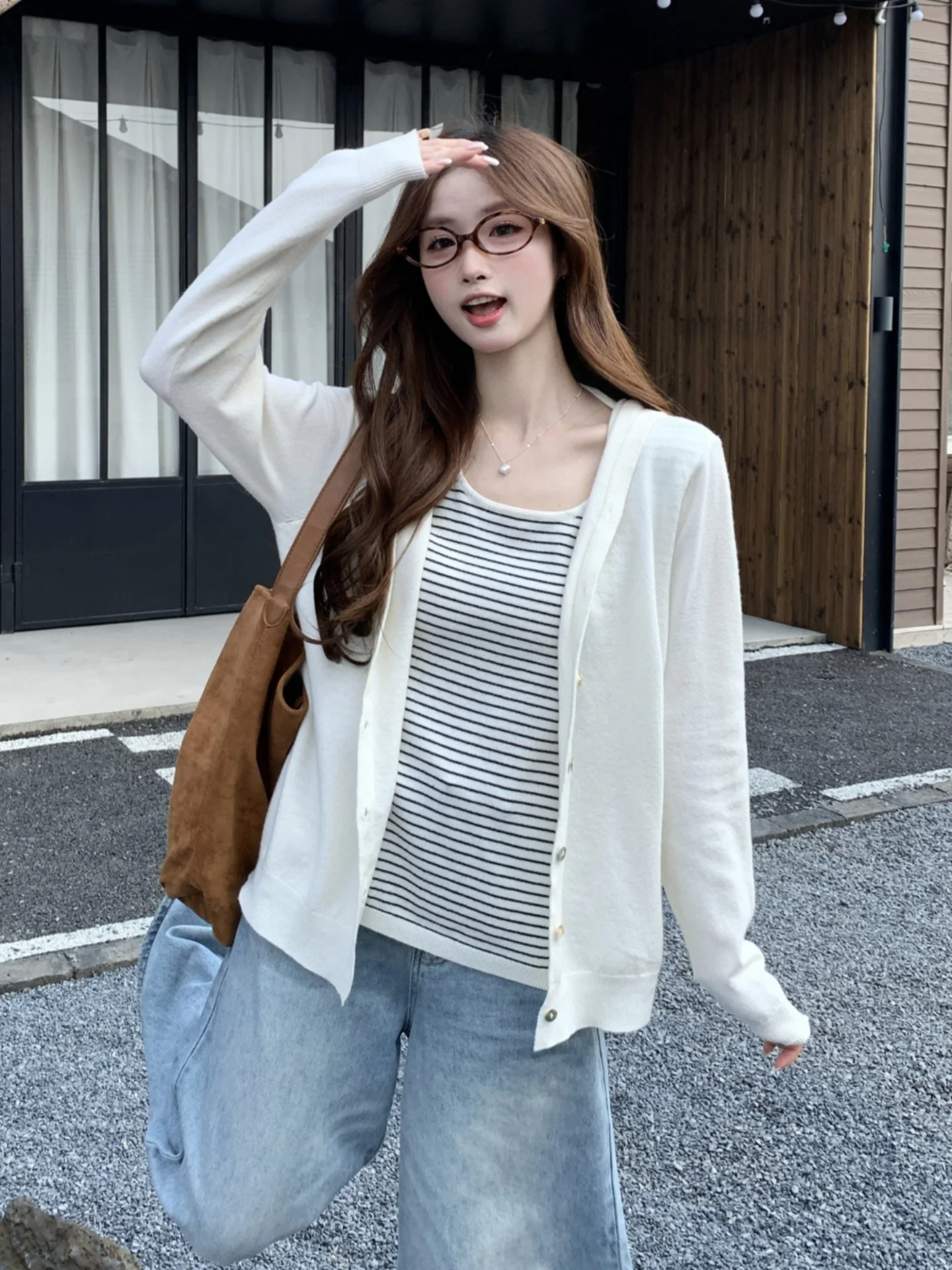 Fashionable Striped Hooded Knitted Cardigan Jacket Women's Spring Autumn plus Size Slimming Stylish Top Commute Style Korean ...
Fashionable Striped Hooded Knitted Cardigan Jacket Women's Spring Autumn plus Size Slimming Stylish Top Commute Style Korean ...