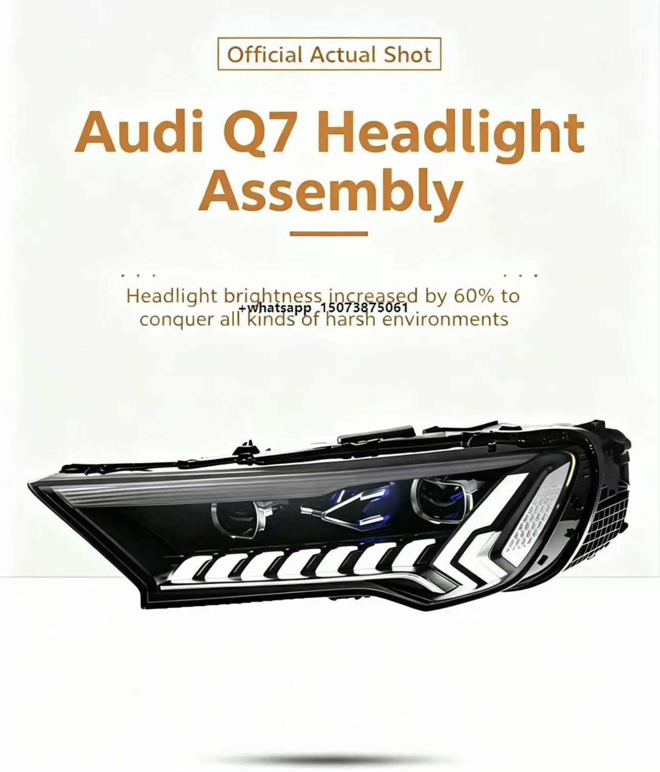 Auto Parts HeadLamp Daytime Running Lights Turn Signals Front Bumper Head Light LED Headlights for Q7 2020-2024
Auto Parts HeadLamp Daytime Running Lights Turn Signals Front Bumper Head Light LED Headlights for Q7 2020-2024