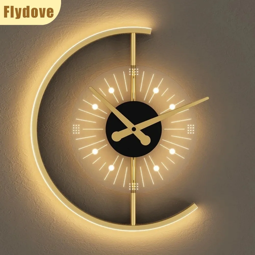 American Modern LED Clock Wall Light Creative Bedside Corridor Hotel Living Room Kitchen Interior Lighting Decoration Fixtures
American Modern LED Clock Wall Light Creative Bedside Corridor Hotel Living Room Kitchen Interior Lighting Decoration Fixtures