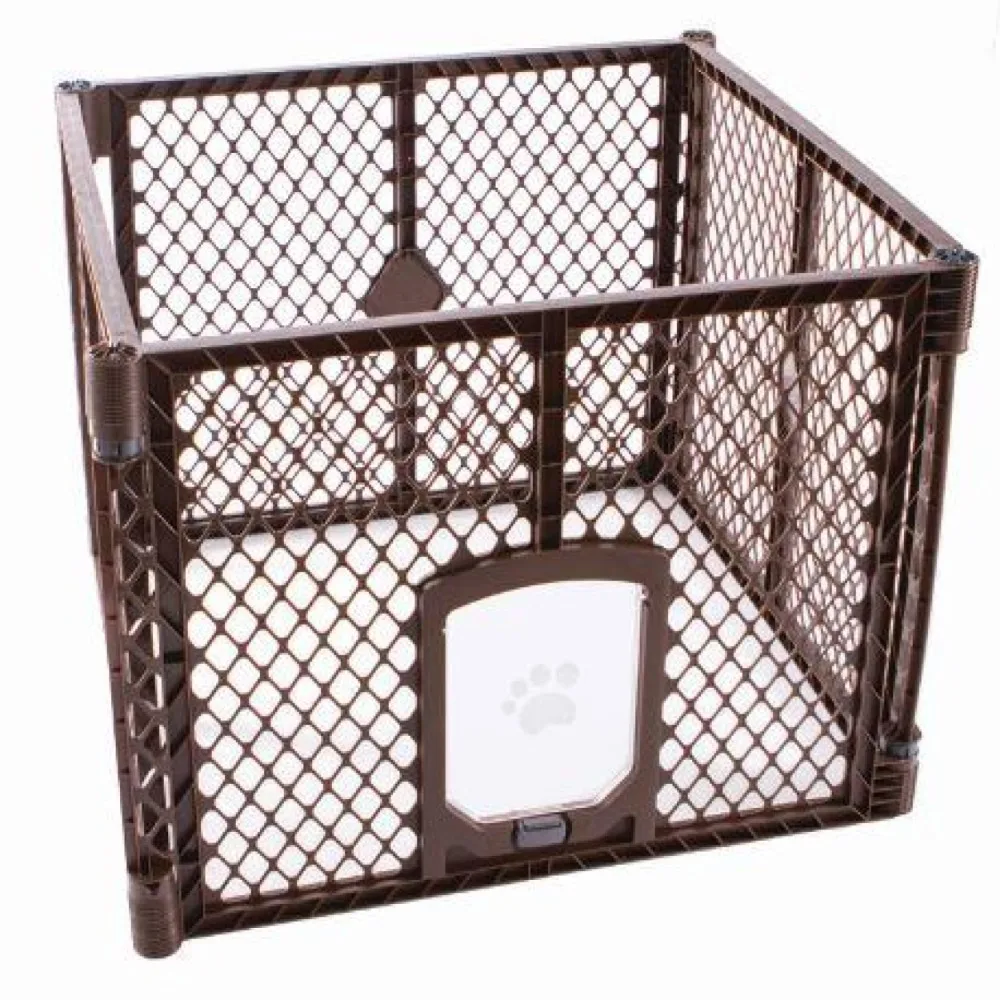 3 Ft. Wide Folding Dog Playpen Indoor or Outdoor. 4-Panel Freestanding Play Pen Dog Gate Made in USA,Convenient Easy To Install
3 Ft. Wide Folding Dog Playpen Indoor or Outdoor. 4-Panel Freestanding Play Pen Dog Gate Made in USA,Convenient Easy To Install