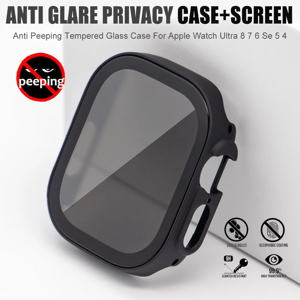 1-2Pcs Anti Glare Peeping Screen Protector Case For Apple Watch Ultra 49mm 40mm 44mm 41mm 45mm 38 42 Privacy Film 8 7 SE 6 5 4
1-2Pcs Anti Glare Peeping Screen Protector Case For Apple Watch Ultra 49mm 40mm 44mm 41mm 45mm 38 42 Privacy Film 8 7 SE 6 5 4