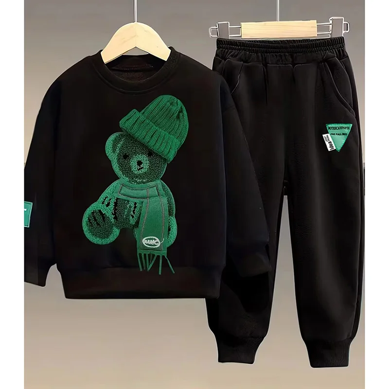 Spring Baby Girl Boy Clothes Set Cartoon Bear Sweater Top and Pants Buttom Suit Children 2 Pieces Tracksuit Autumn Loungewear
Spring Baby Girl Boy Clothes Set Cartoon Bear Sweater Top and Pants Buttom Suit Children 2 Pieces Tracksuit Autumn Loungewear