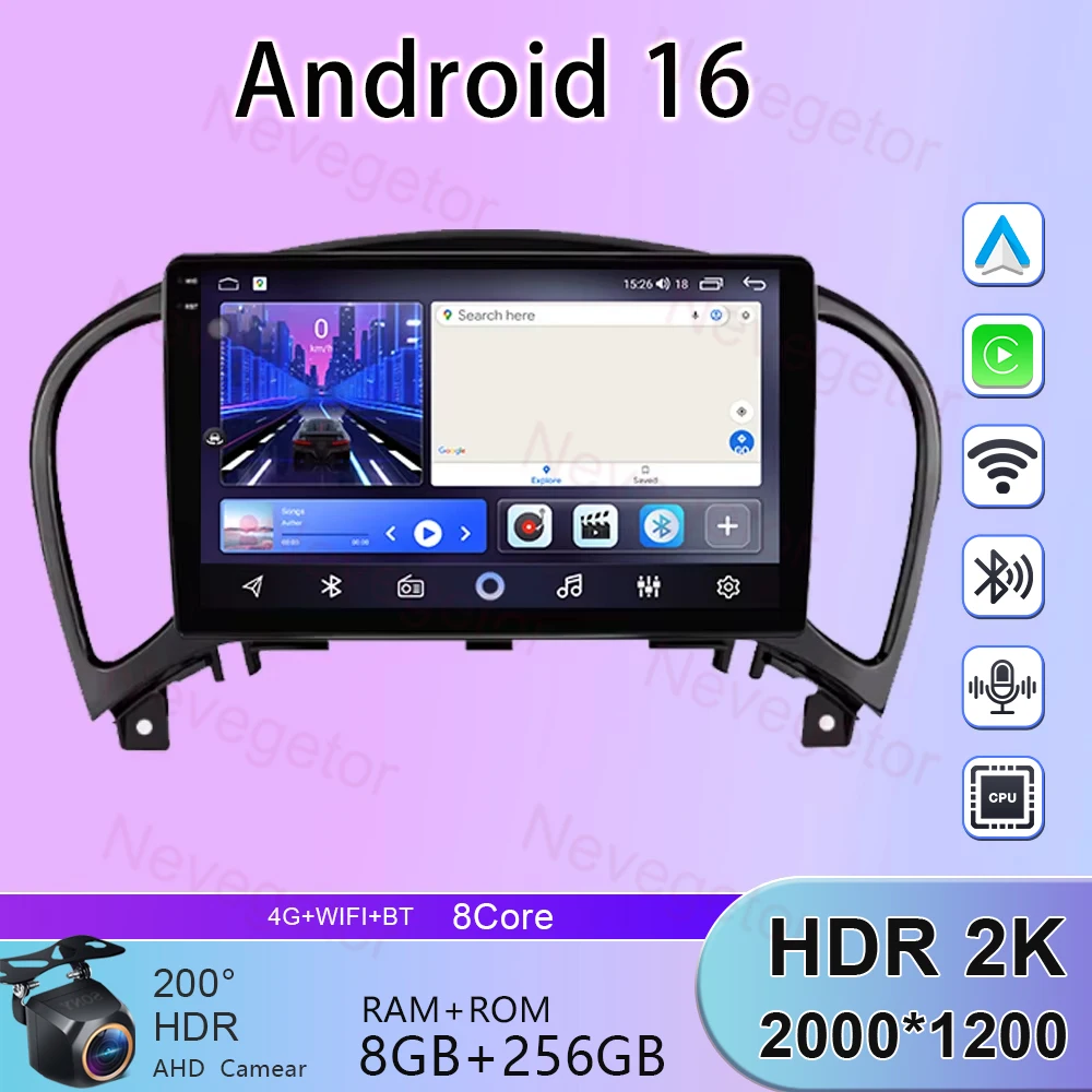 Car Radio For Nissan Juke YF15 2010 - 2014 Carplay 4G WIFI Multimedia Video Player GPS Autoradio AI Voice 2 Din Android Auto BT
Car Radio For Nissan Juke YF15 2010 - 2014 Carplay 4G WIFI Multimedia Video Player GPS Autoradio AI Voice 2 Din Android Auto BT