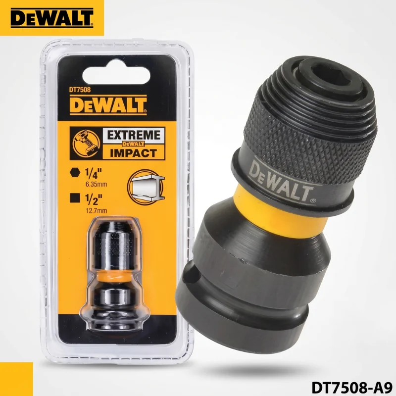 DEWALT DT7508-QZ Impact Wrench Adapter 1/4" Hex to 1/2" Square Tool Accessories Ratchet Spanner Set Drive Converter
DEWALT DT7508-QZ Impact Wrench Adapter 1/4" Hex to 1/2" Square Tool Accessories Ratchet Spanner Set Drive Converter