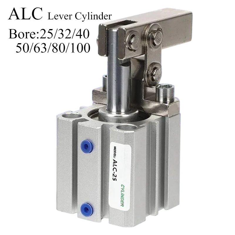 ALC-25/32/40/50/63/80/100 Lever Air Cylinder Jig Swing Arm Clamp Double Platen Clamp Cylinder Rocker Arm Pneumatic Cylinder
ALC-25/32/40/50/63/80/100 Lever Air Cylinder Jig Swing Arm Clamp Double Platen Clamp Cylinder Rocker Arm Pneumatic Cylinder