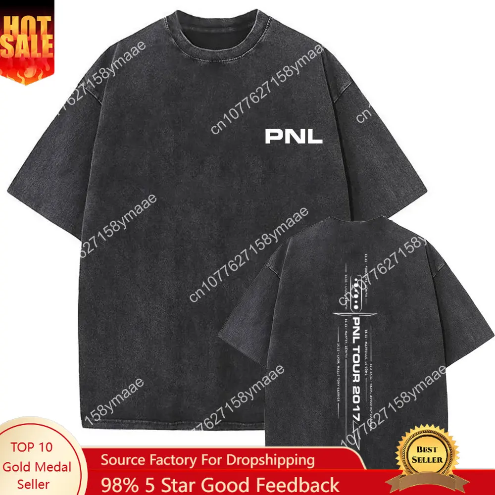 Washed Vintage Rap Band PNL Tour 2017 T-shirts Famous Le Monde Chico Album Tshirt Men Women Hip Hop Fashion Oversized T Shirts
Washed Vintage Rap Band PNL Tour 2017 T-shirts Famous Le Monde Chico Album Tshirt Men Women Hip Hop Fashion Oversized T Shirts