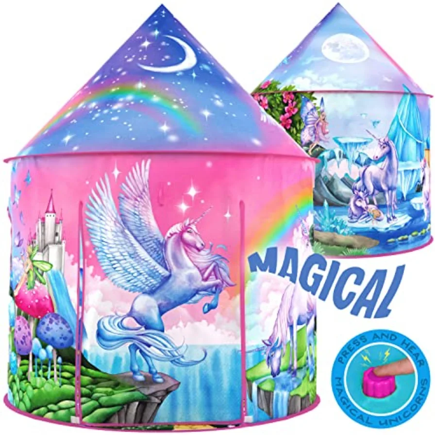 Play Tent with Magical Sounds - Captivating Pop Up Tent for Girls - Perfect for Indoor and Outdoor Play
Play Tent with Magical Sounds - Captivating Pop Up Tent for Girls - Perfect for Indoor and Outdoor Play