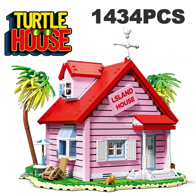 1434PCS Master Roshi Island Turtle House Building Blocks Anime Architecture Kame Immortal House Assemble Brick Toy Gift for Fans
1434PCS Master Roshi Island Turtle House Building Blocks Anime Architecture Kame Immortal House Assemble Brick Toy Gift for Fans
