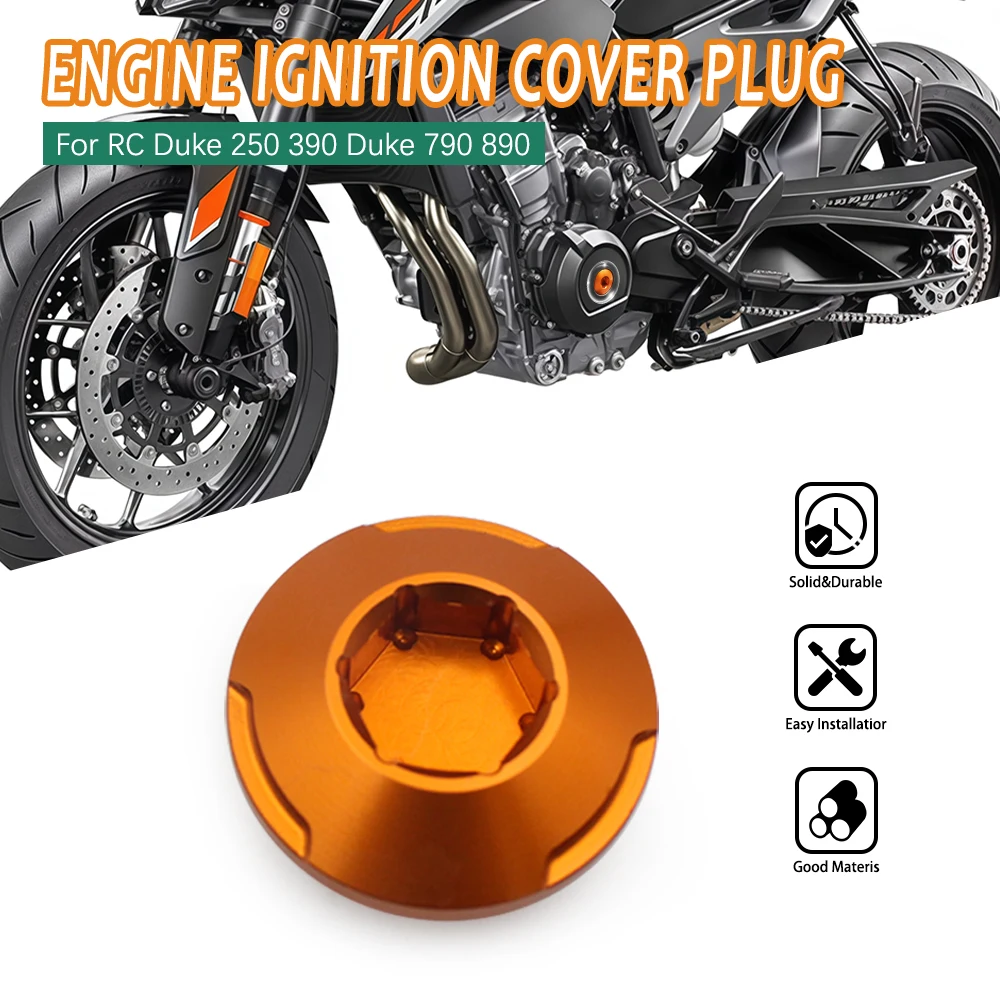 For RC Duke 250 390 Adventure 690 Enduro /R SMC R Duke 790 890 Adventure Engine Ignition Cover Plug Adventure /R 1290 Super
For RC Duke 250 390 Adventure 690 Enduro /R SMC R Duke 790 890 Adventure Engine Ignition Cover Plug Adventure /R 1290 Super