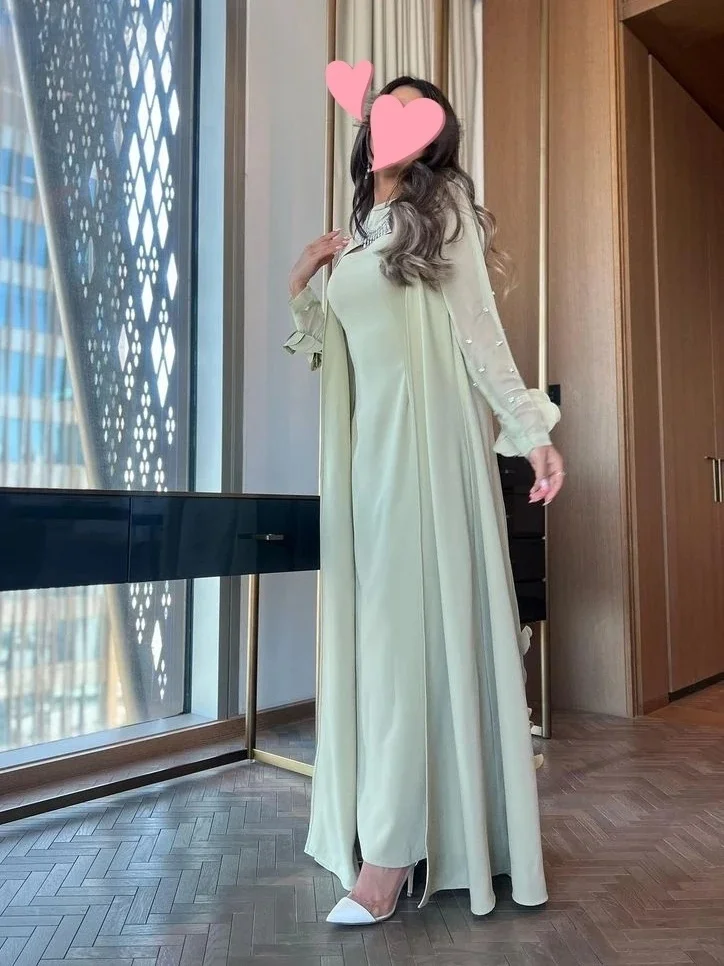 Mint Beaded Long Sleeves Bespoke Occasion Gown Evening Dresses Pastrol Unisex Jersey Retro Dubai Saudi Arabic Prom Customized
Mint Beaded Long Sleeves Bespoke Occasion Gown Evening Dresses Pastrol Unisex Jersey Retro Dubai Saudi Arabic Prom Customized