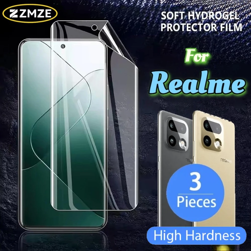 3 Pieces HD Glossy Screen Protector For Realme 15 14 13 12 11 Pro 12 11 10 16 14 13 Pro+ 14 Pro Lite Series Soft Hydrogel Films
3 Pieces HD Glossy Screen Protector For Realme 15 14 13 12 11 Pro 12 11 10 16 14 13 Pro+ 14 Pro Lite Series Soft Hydrogel Films
