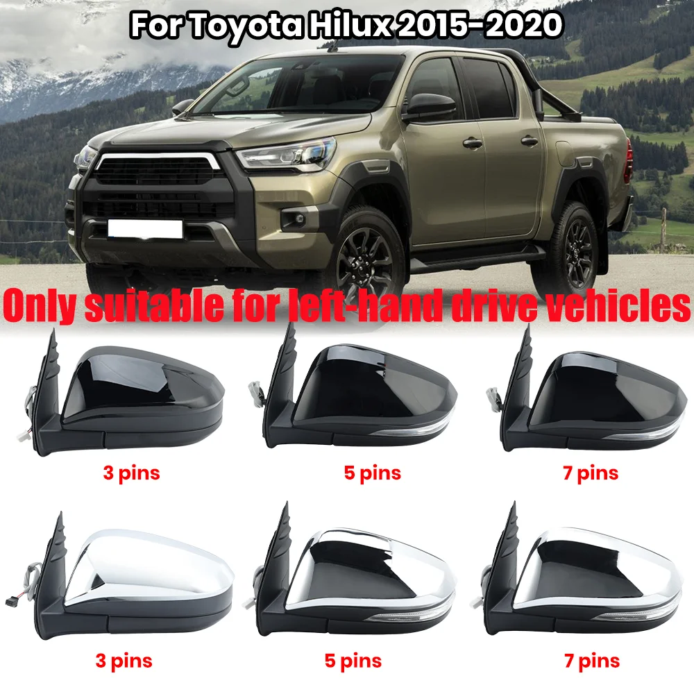 3/5/7 Pins Rearview Wing Mirror Assembly For Toyota Hilux 2015 2016 2017 2018 2019 2020 Side Door Wing Mirror Car Accessories
3/5/7 Pins Rearview Wing Mirror Assembly For Toyota Hilux 2015 2016 2017 2018 2019 2020 Side Door Wing Mirror Car Accessories