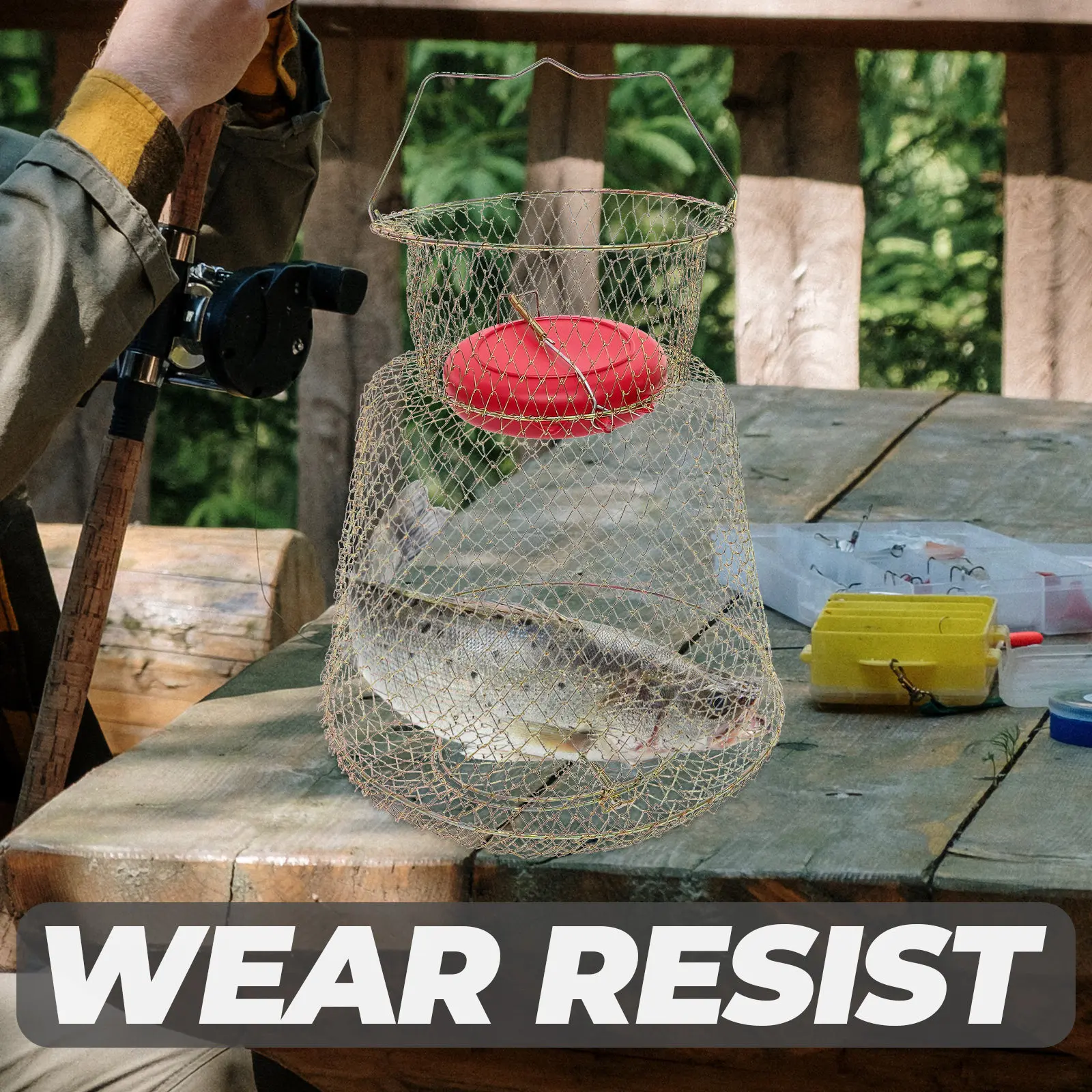 Sturdy Iron Mesh Fishing Cage Floating Bowl Design for Fish Protection Large Capacity Live Fish Storage Basket Fishing Mesh
Sturdy Iron Mesh Fishing Cage Floating Bowl Design for Fish Protection Large Capacity Live Fish Storage Basket Fishing Mesh