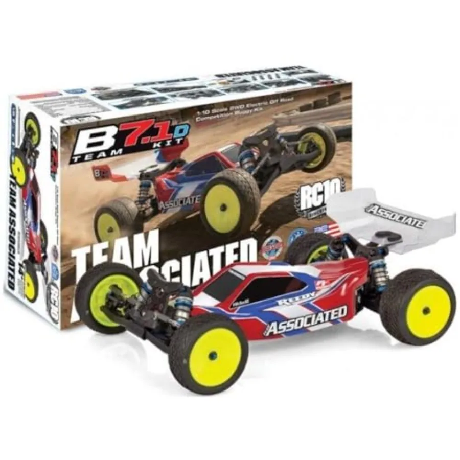 RC racing buggy team kit for competitive off-road use, aluminum and carbon fiber construction, black and red color scheme, prec
RC racing buggy team kit for competitive off-road use, aluminum and carbon fiber construction, black and red color scheme, prec