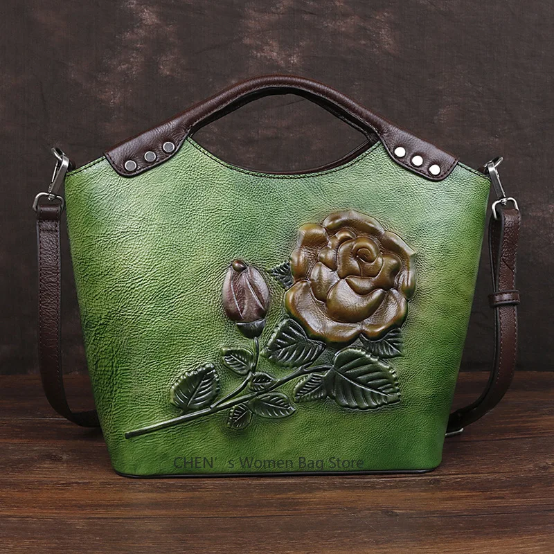 Handmade Embossed Women Shoulder Bag For Ladies Genuine Leather Handbags Female Flower Luxury Designer Bags 2025 New
Handmade Embossed Women Shoulder Bag For Ladies Genuine Leather Handbags Female Flower Luxury Designer Bags 2025 New