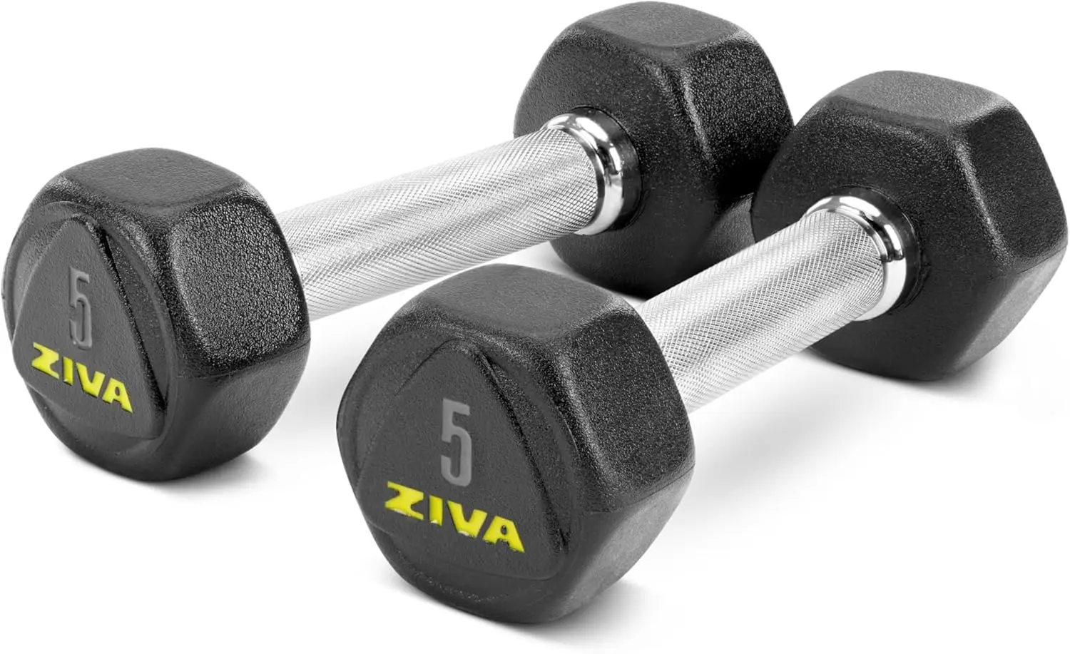 Premium Hex Dumbbells - 5LB Commercial Grade Rubber Urethane Coated Free Weights for Strength Training, Weightlifting, Home Gym
Premium Hex Dumbbells - 5LB Commercial Grade Rubber Urethane Coated Free Weights for Strength Training, Weightlifting, Home Gym