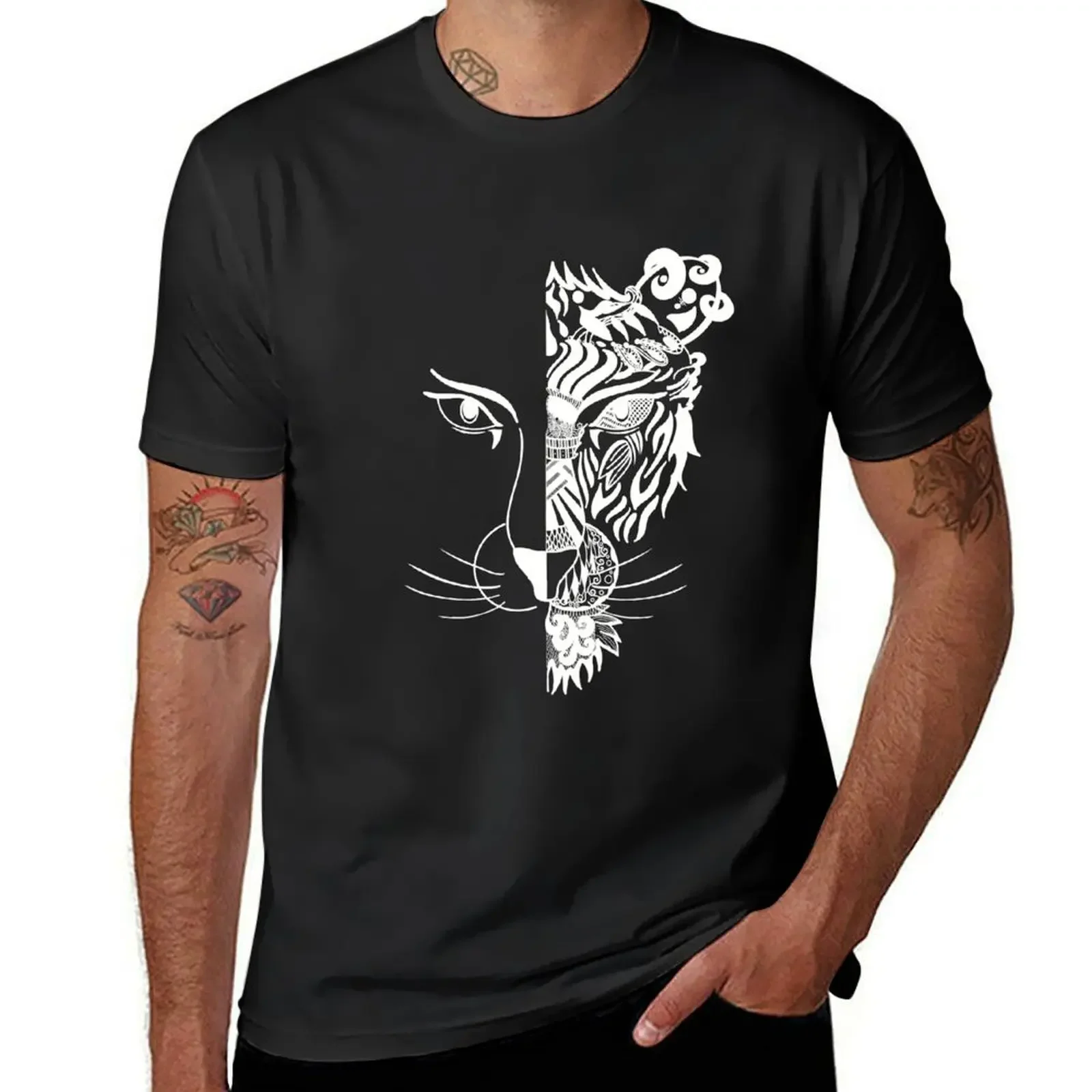 Black & White Lioness T-Shirt summer tops graphic shirts cute tops plain t shirts men
Black & White Lioness T-Shirt summer tops graphic shirts cute tops plain t shirts men