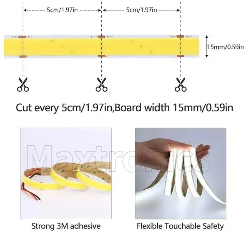 3-рядная супер яркая светодиодная лента DC24V 5M COB 3000/4000/6000K 2200 люмен/м Светодиодное освещение высокой плотности 960 светодиодов/м Гибкая лента
3-рядная супер яркая светодиодная лента DC24V 5M COB 3000/4000/6000K 2200 люмен/м Светодиодное освещение высокой плотности 960 светодиодов/м Гибкая лента