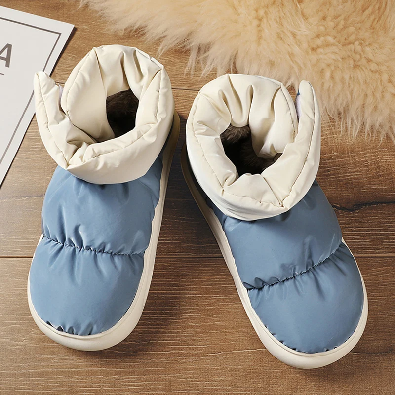 Men's Winter Thiened Fce Lined Boot Snowproof Casual oes Full Covered Cotton Slippers Warm Low Heel round Toe Rubber Sole
Men's Winter Thiened Fce Lined Boot Snowproof Casual oes Full Covered Cotton Slippers Warm Low Heel round Toe Rubber Sole