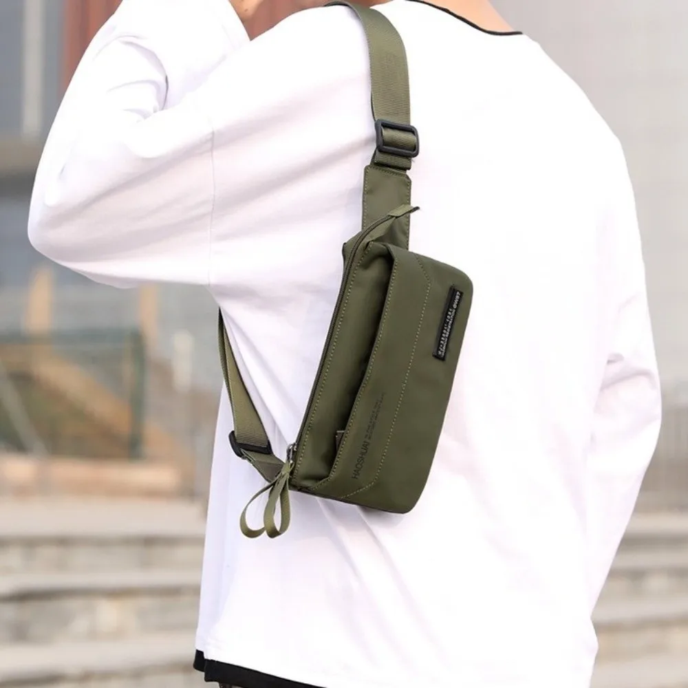 Anti Splash Men Fanny Pack Solid Color Multi-Pocket Nylon Sling Shoulder Bag Adjustable Strap Multifunctional Men's Chest Bag
Anti Splash Men Fanny Pack Solid Color Multi-Pocket Nylon Sling Shoulder Bag Adjustable Strap Multifunctional Men's Chest Bag