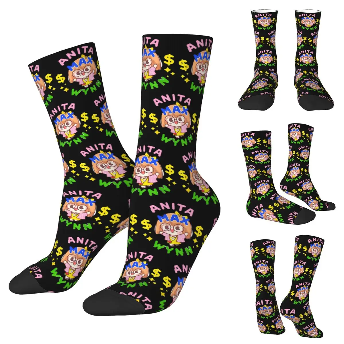 Trendy Anita Max Wynn Unisex Winter Socks Hip Hop Happy Crew Socks Street Style Crazy Sock
Trendy Anita Max Wynn Unisex Winter Socks Hip Hop Happy Crew Socks Street Style Crazy Sock