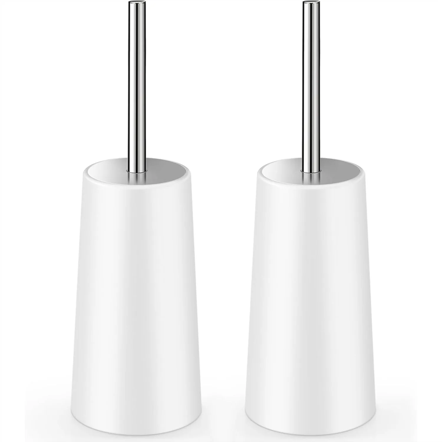 Toilet Brush and Holder, 2 Pack with 304 Stainless Steel Long Handle, Ergonomic Design for Deep Cleaning Bathroom Toilet (White)
Toilet Brush and Holder, 2 Pack with 304 Stainless Steel Long Handle, Ergonomic Design for Deep Cleaning Bathroom Toilet (White)