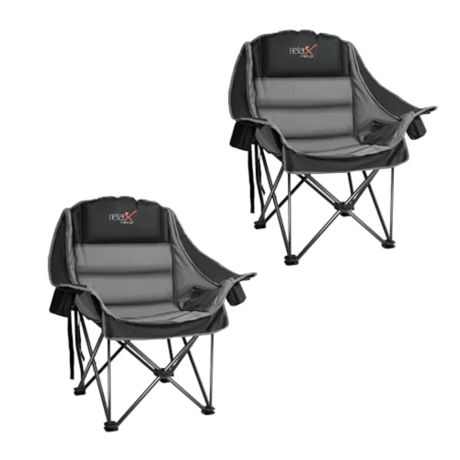 2 Pack Oversized Camping Chair, Portable Folding Padded Camp Chairs with Side Pocket, Cup Holder, Heavy Duty port 500LBS Outdoo
2 Pack Oversized Camping Chair, Portable Folding Padded Camp Chairs with Side Pocket, Cup Holder, Heavy Duty port 500LBS Outdoo